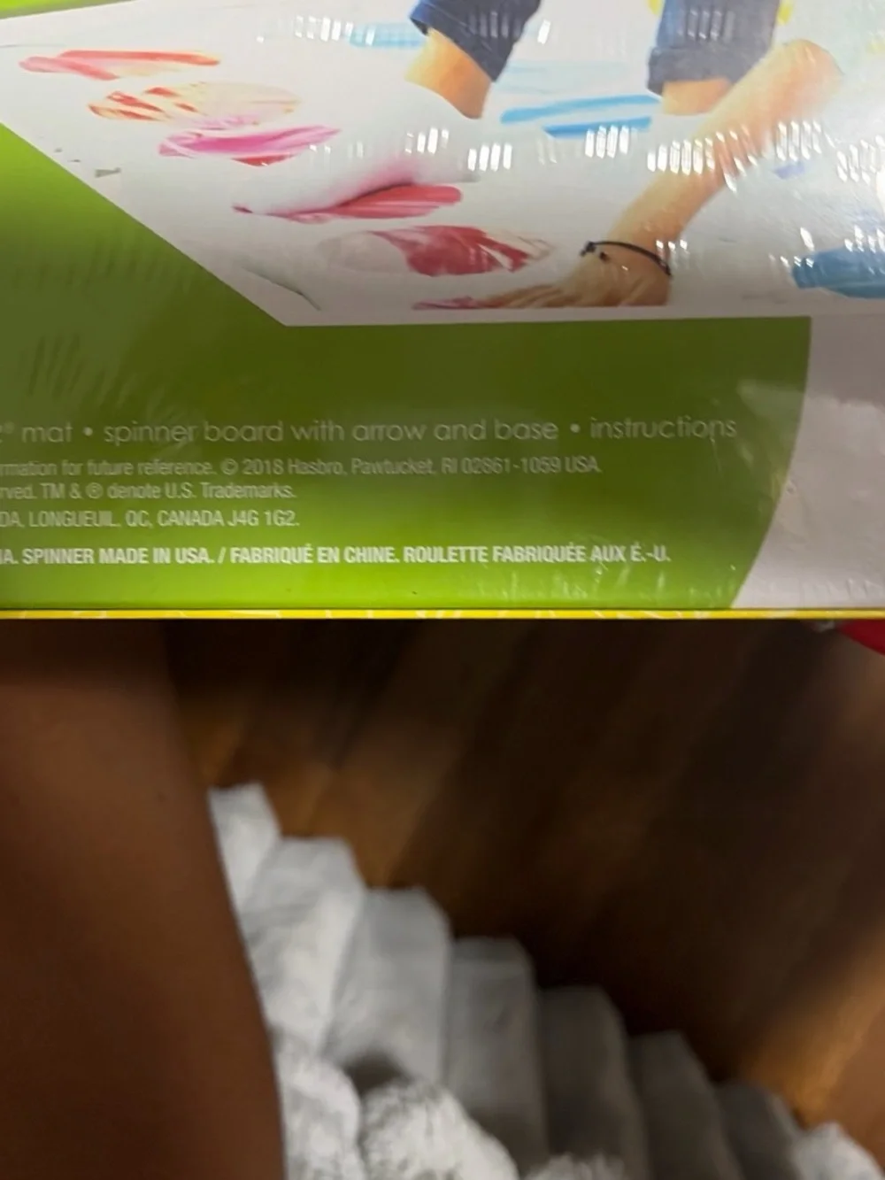 Hasbro Twister Packaging — Green, Red, Blue, Yellow